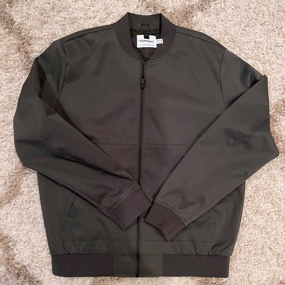 Topman Olive lightweight jacket